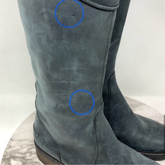 Ted & Muffy Triton Lug Sole Leather Tall Riding Boots - Picture 10 of 15